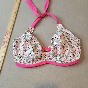 Freya Pink Floral Bikini Top Size Us 32 FF